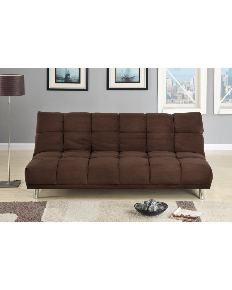 F7217 Chocolate Brown Futon