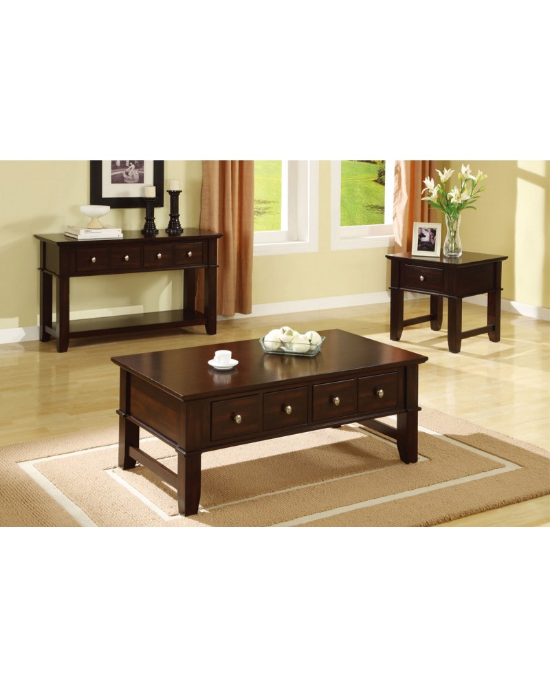 Coffee Table Set, Mission Style, Espresso