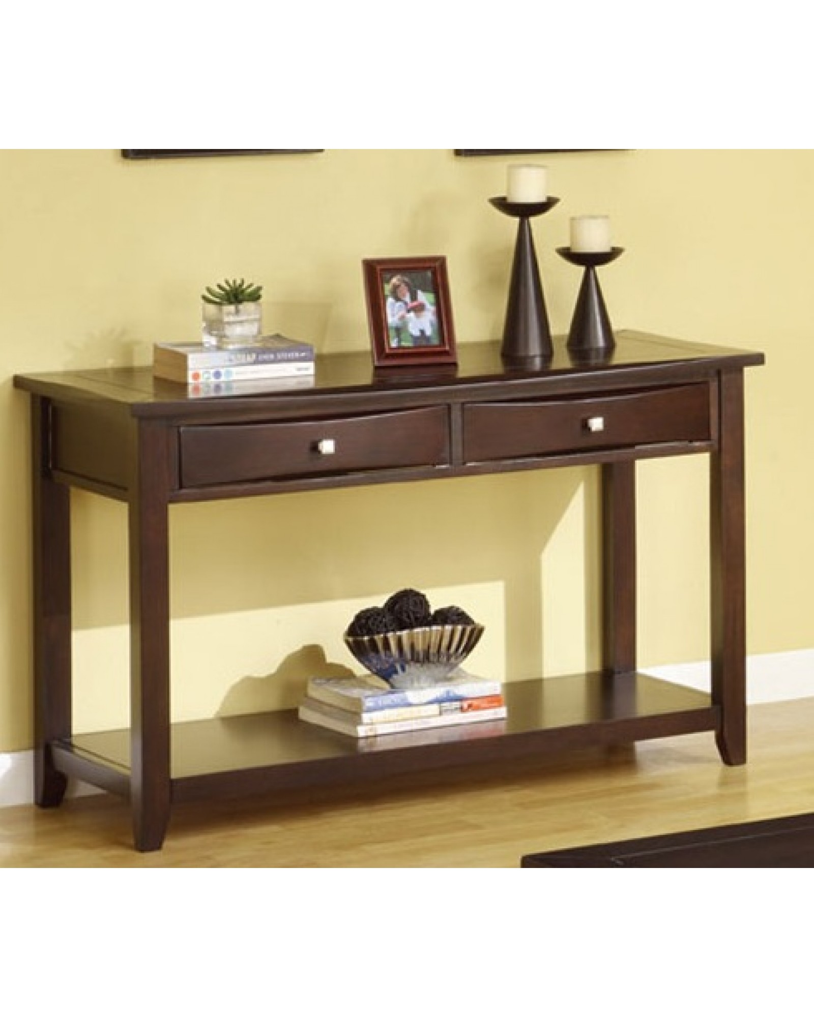 Coffee Table Set with Drawers, Espresso