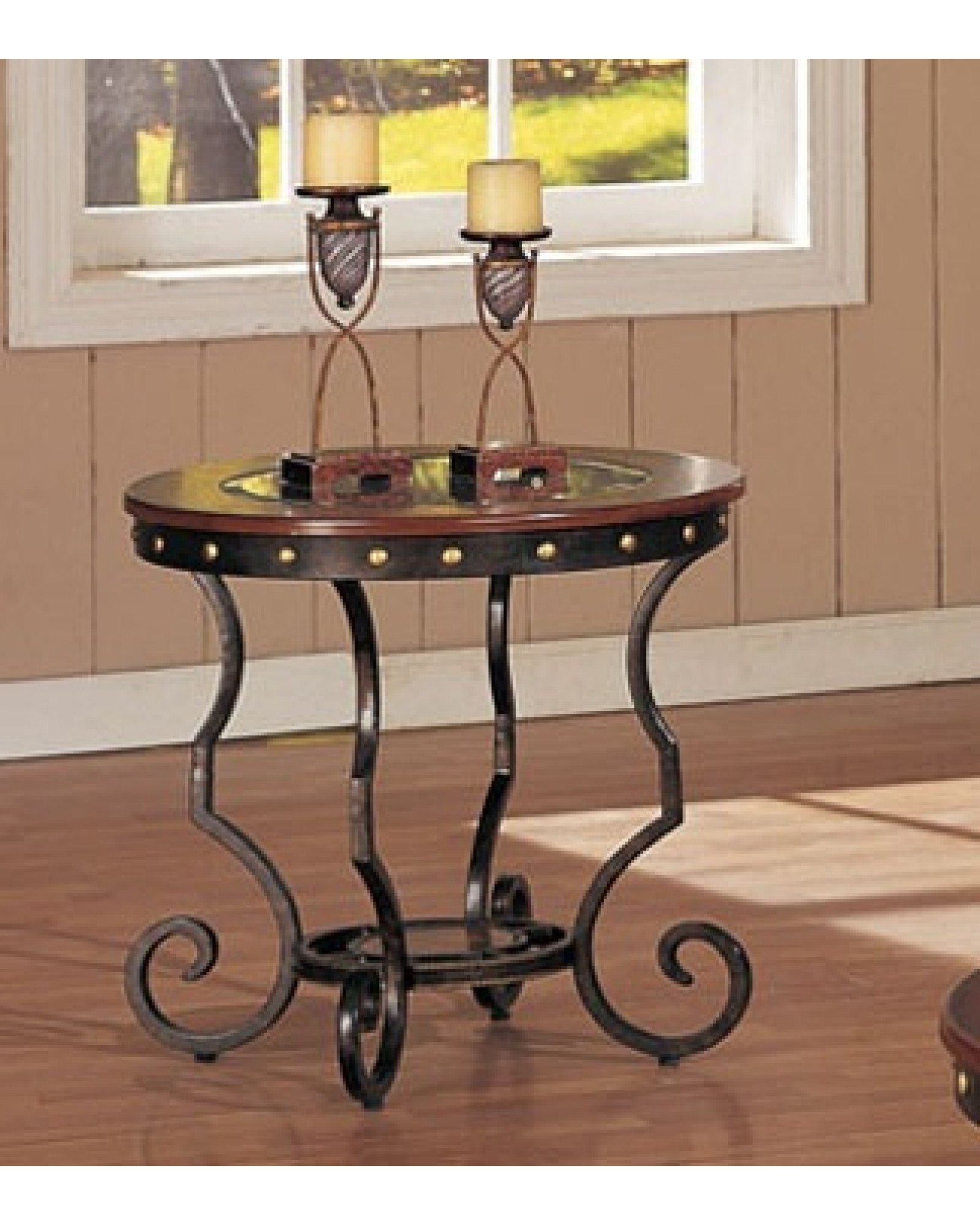 Coffee Table and Matching End and Consol Tables, Round