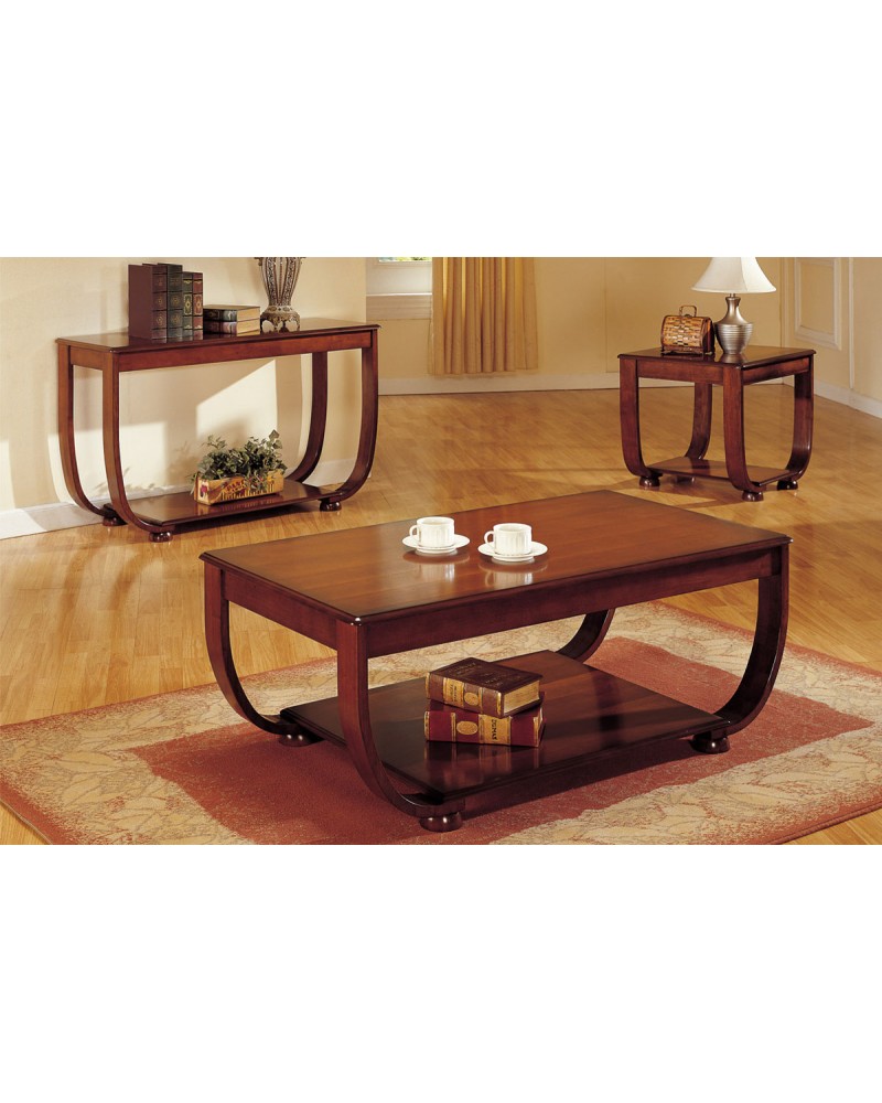 Coffee Table, Curved Legs, Matching End Table and Console