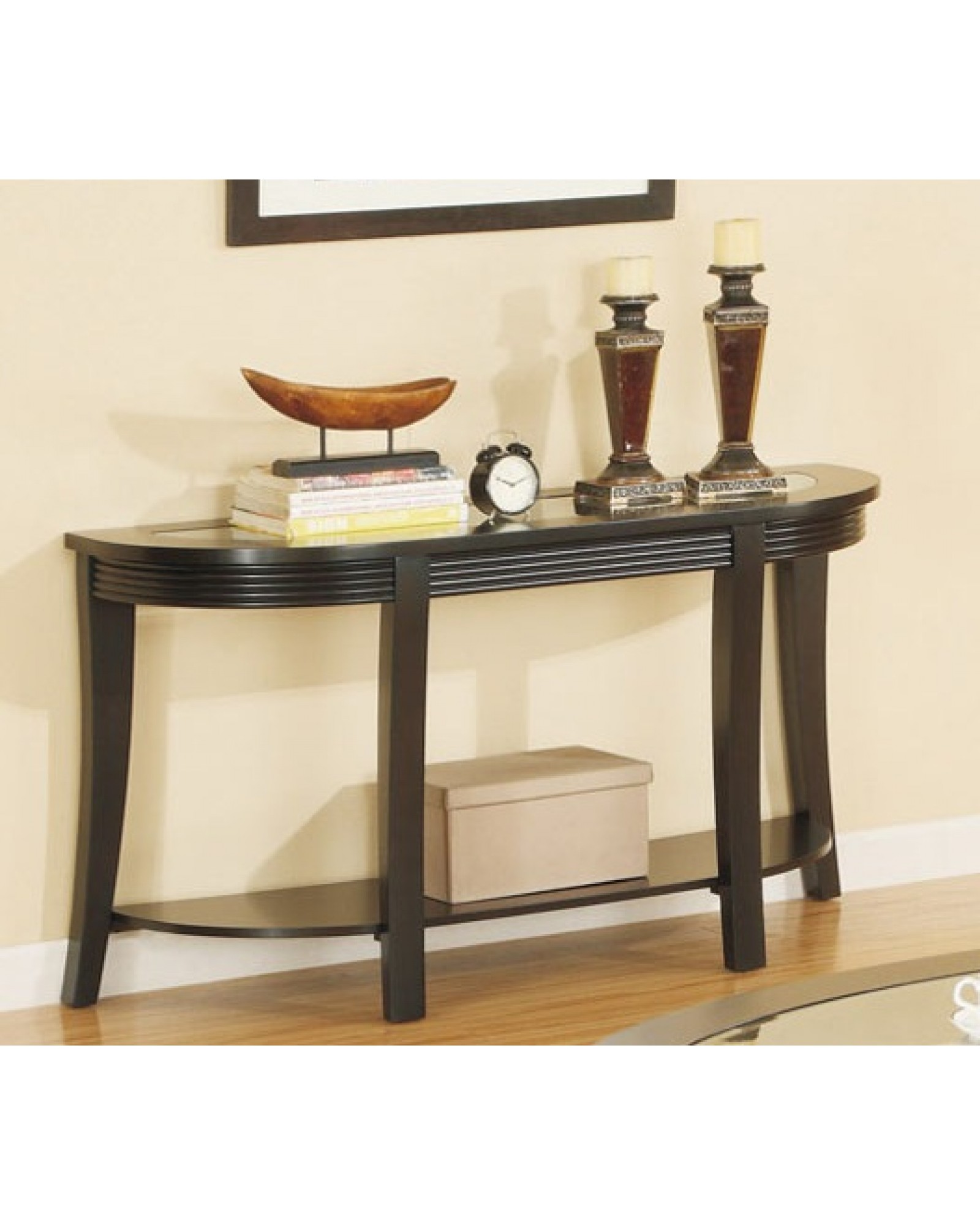 Oval Coffee Table Set, Matching Console and End Tables