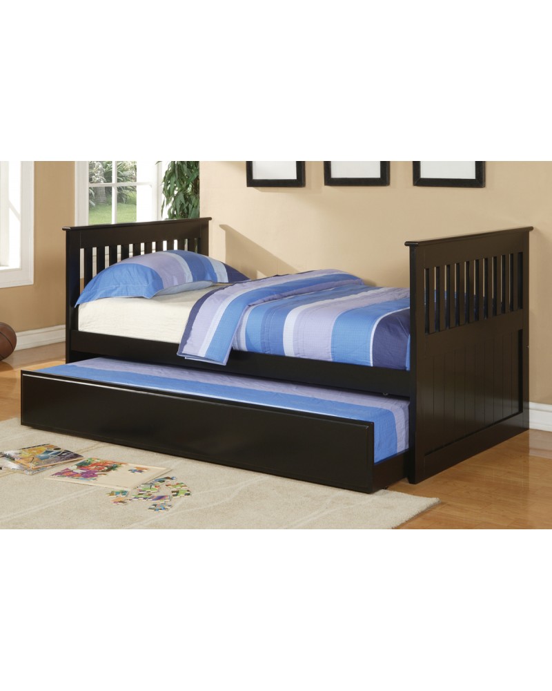 F9050 Black Trundle Bed