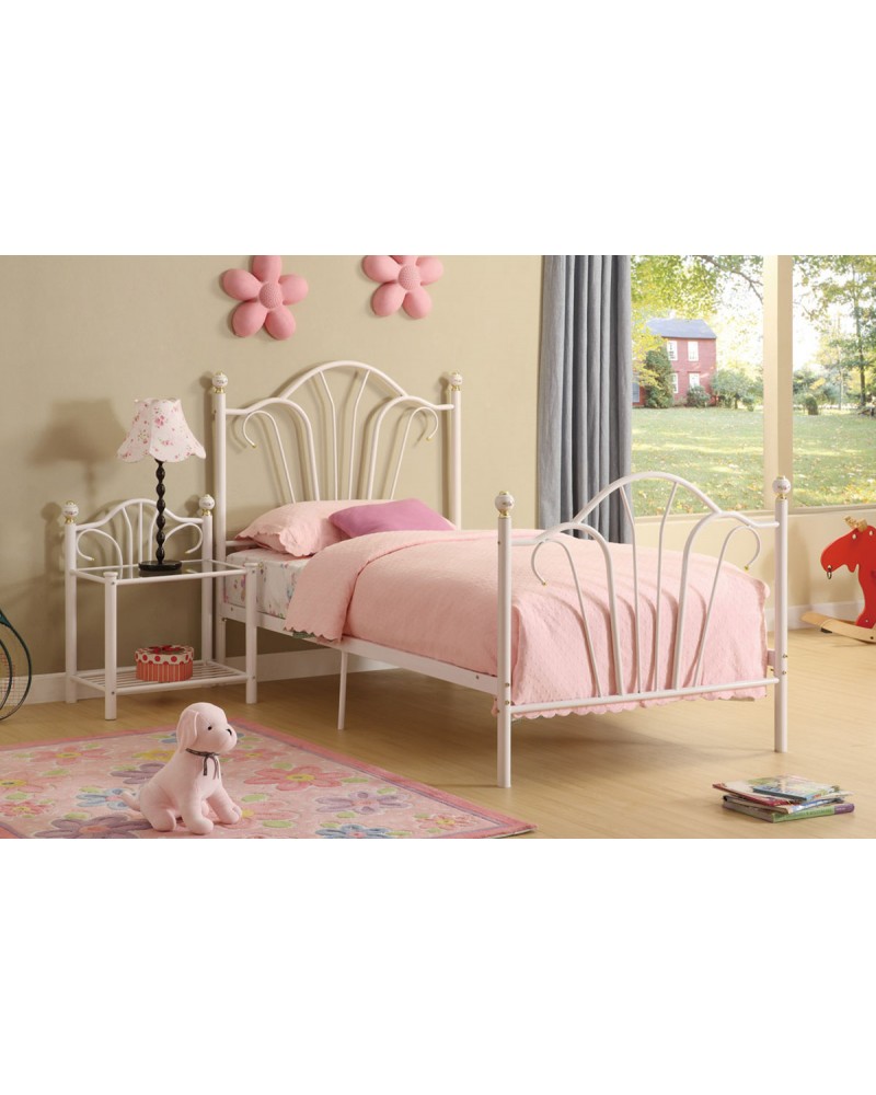 Youth Bed, Fairytale Inspired Metal Frame - Twin Twin Bed