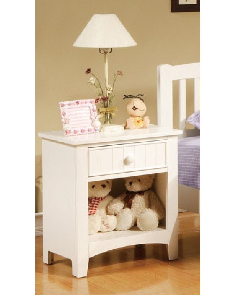 F4238 White Nightstand