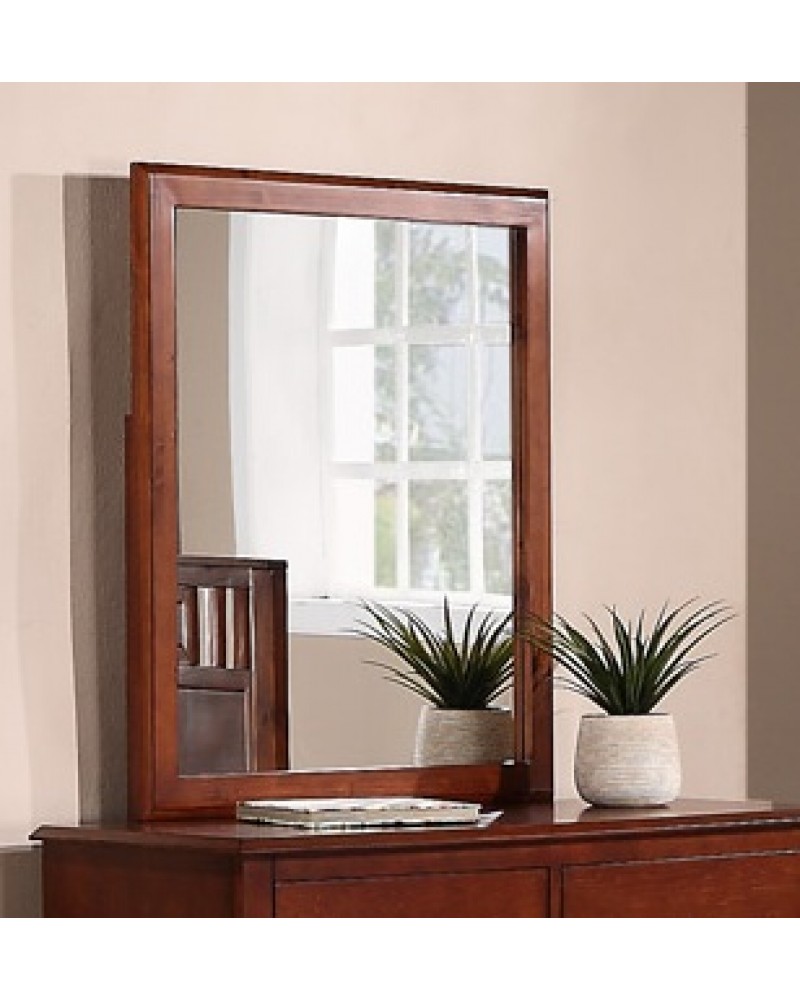 Dark Cherry Framed Mirror