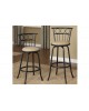 Adjustable Height Swivel Barstool - Circles and Lines