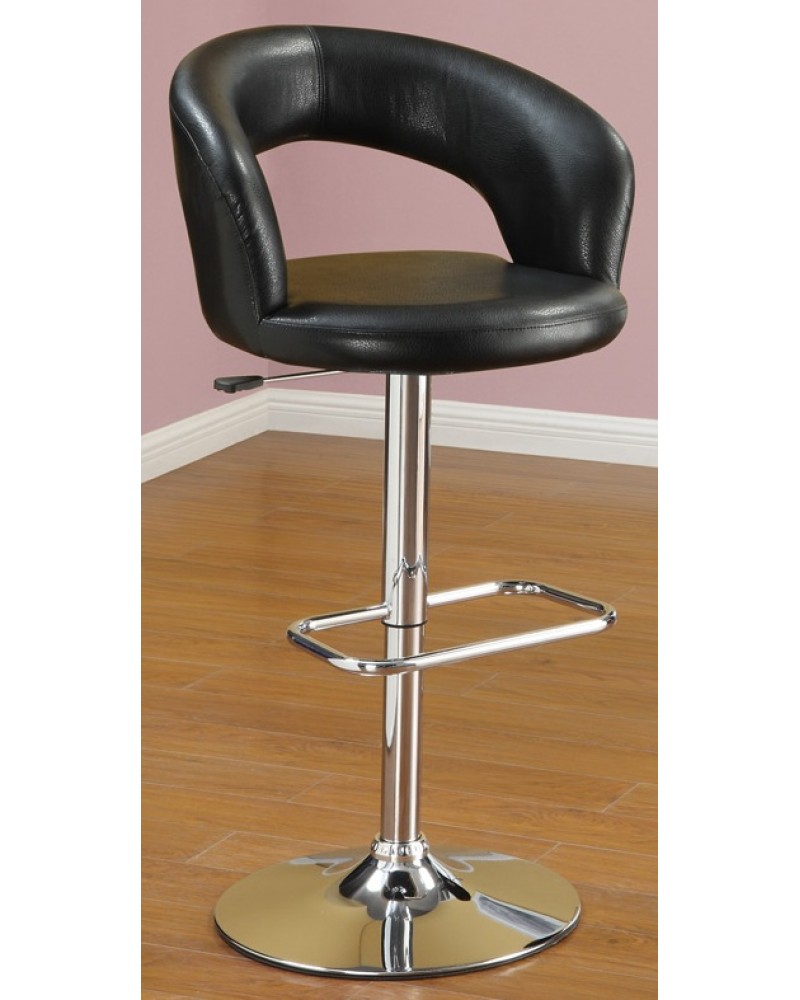 High Back Barstool - Black