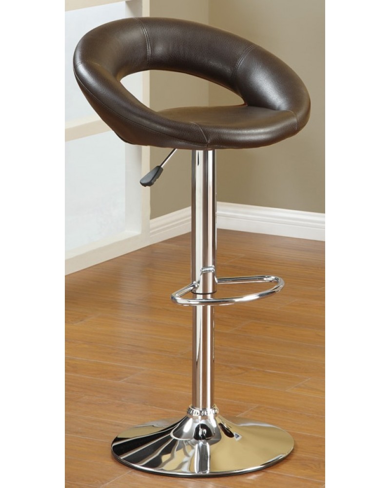 Low Back Padded Barstool - Black 