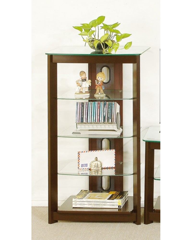 TV Media Center Medium Oak Veneer Media Shelf