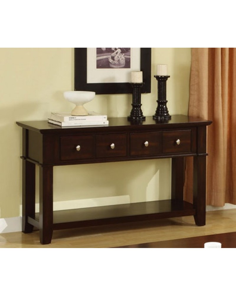 Coffee Table Set, Mission Style, Espresso Console Table