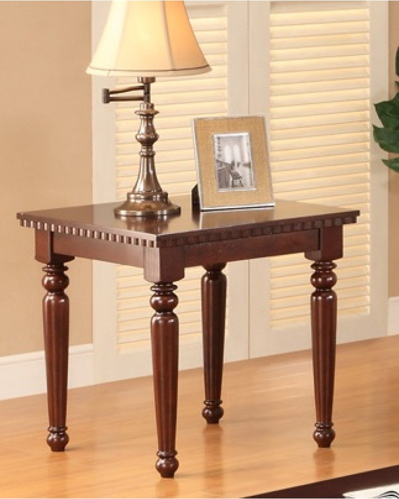 Coffee Table Set, Cherry Veneer End Table