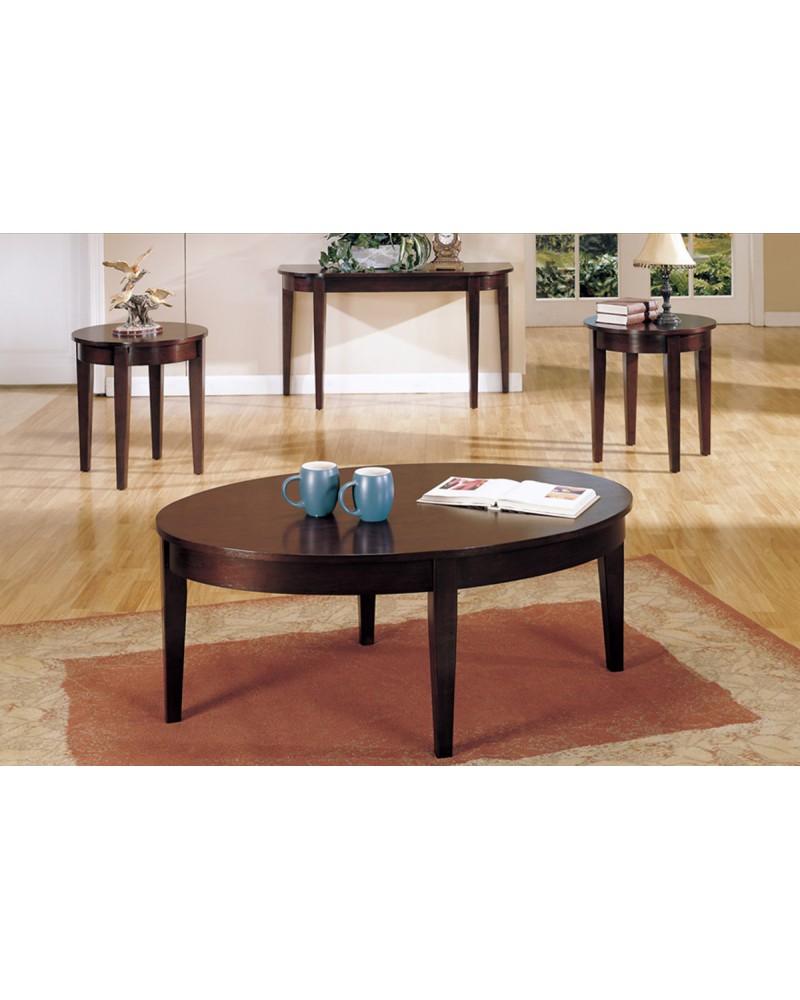 Round Coffee Table and End Tables 3-Piece Coffee Table Set