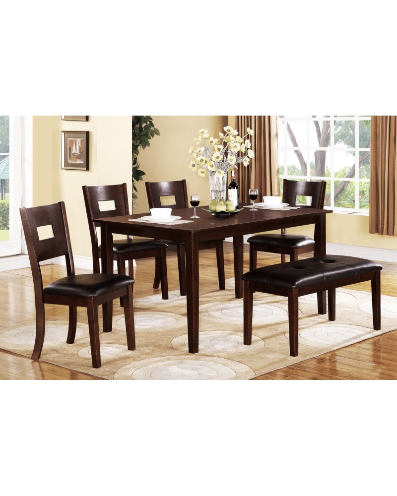 Rectangular Wood Dining Table, Espresso