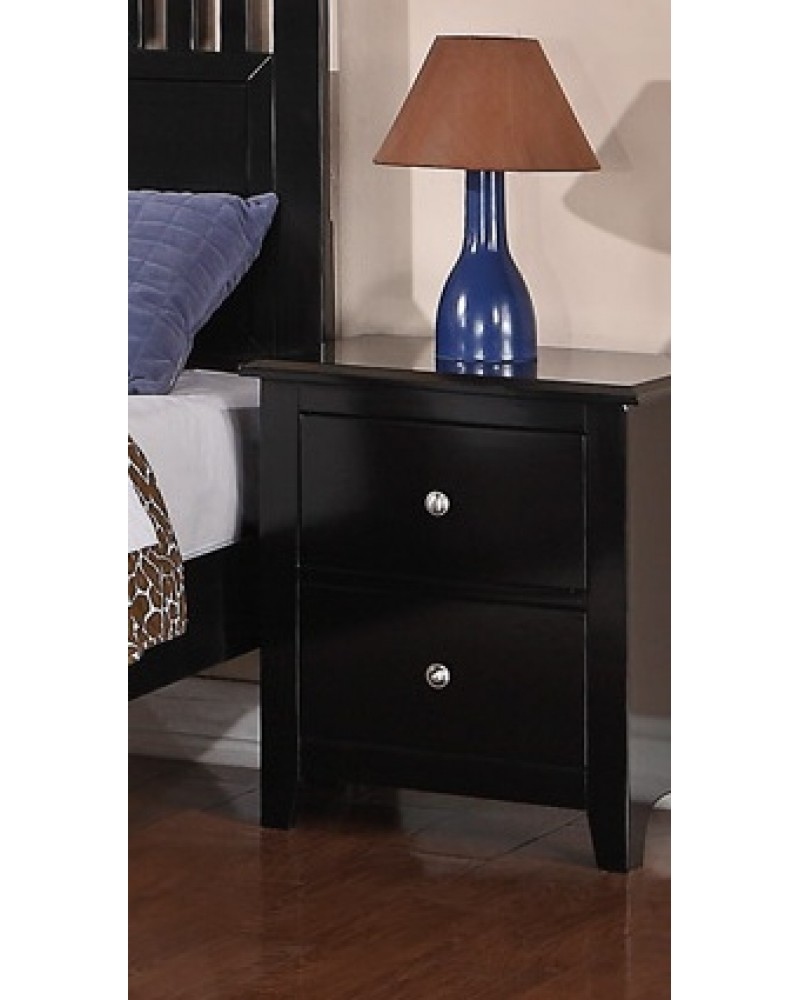 F4251 Black Nightstand