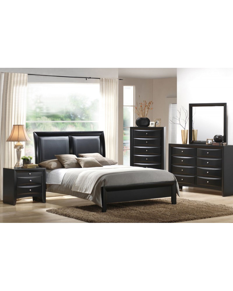 F9153EK Black Bed Frame Eastern King