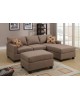 3 Pcs Reversible Brown Sectional Sofa by Poundex - F7495