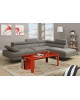 2 Piece Gray Sectional Set - F7549