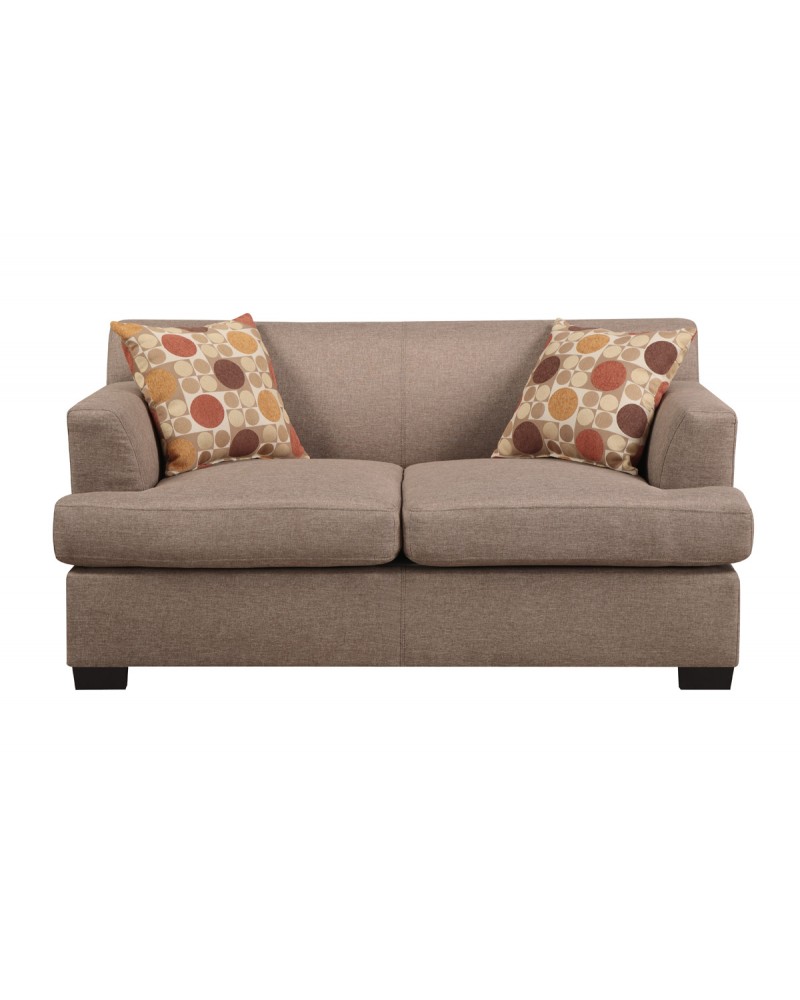 Microfiber Stone Loveseat by Poundex - F7967