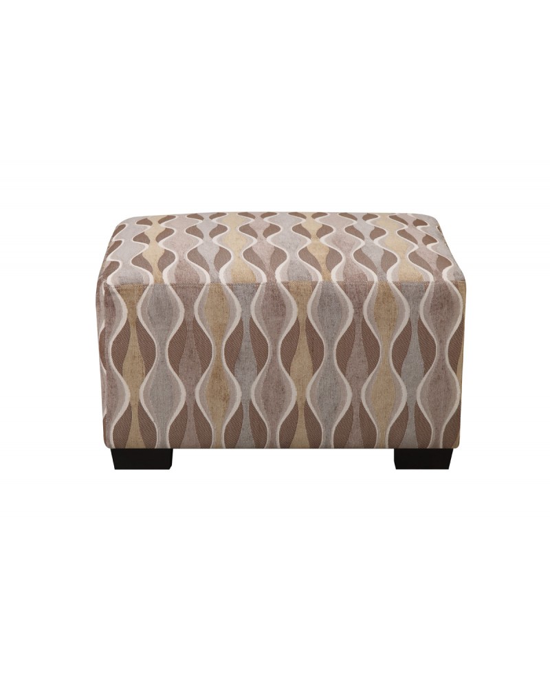 Multi circular patterned ottoman by Poundex - F7974