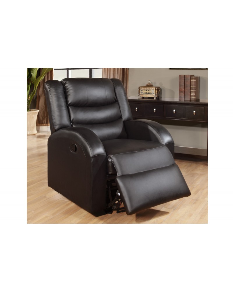 Espresso Rocker Recliner by Poundex - F6653