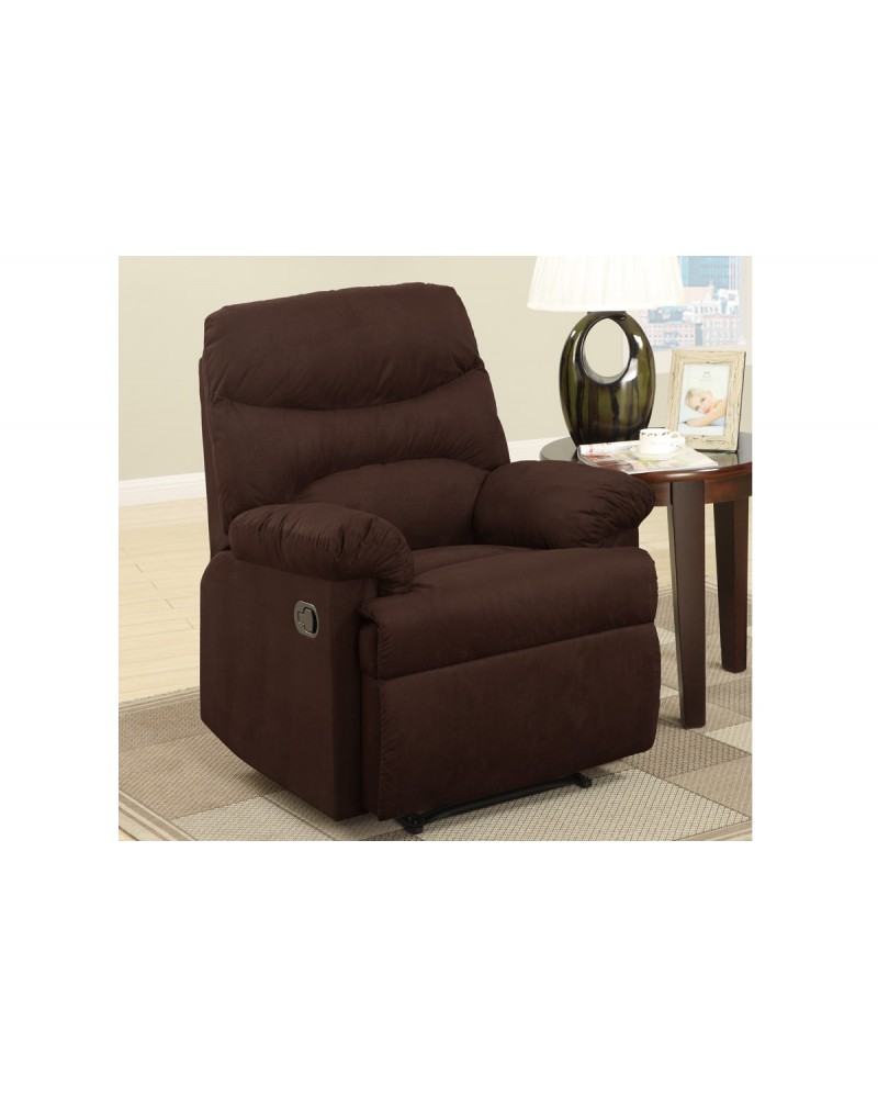 Chocolate Rocker Recliner by Poundex - F7055