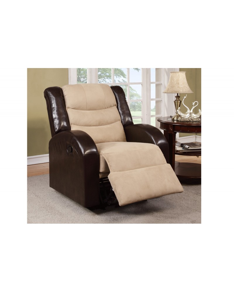 Hazelnut Rocker Recliner by Poundex - F6666