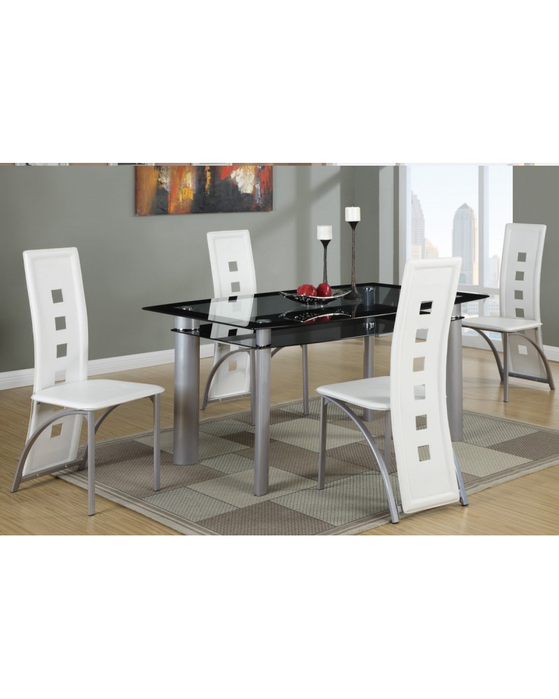 Vertical Design Dining Chair by Poundex - F1264