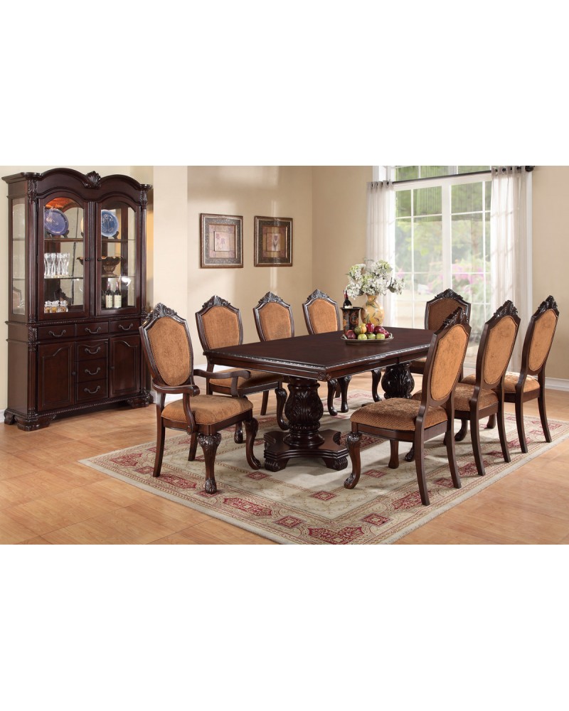 Eight Seat Rectangular Dining Table by Poundex - F2182