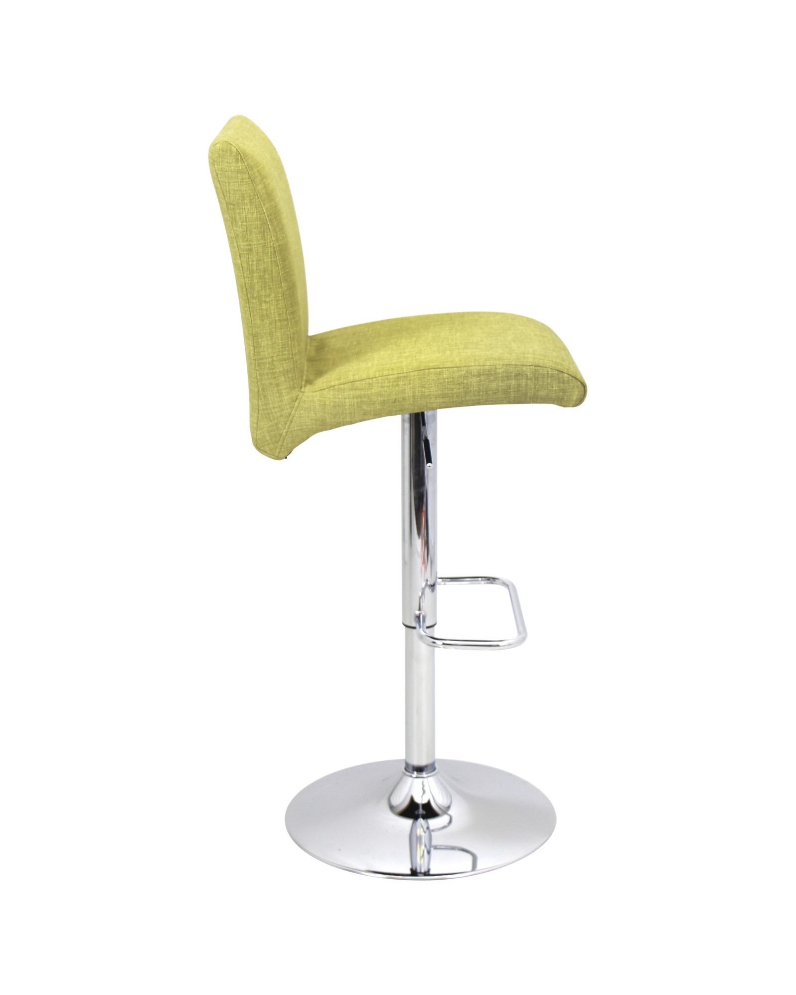 Tintori Contemporary Adjustable Barstool with Swivel in Green