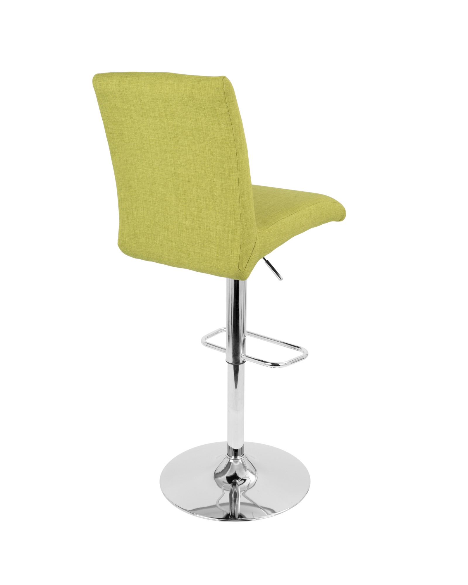 Tintori Contemporary Adjustable Barstool with Swivel in Green