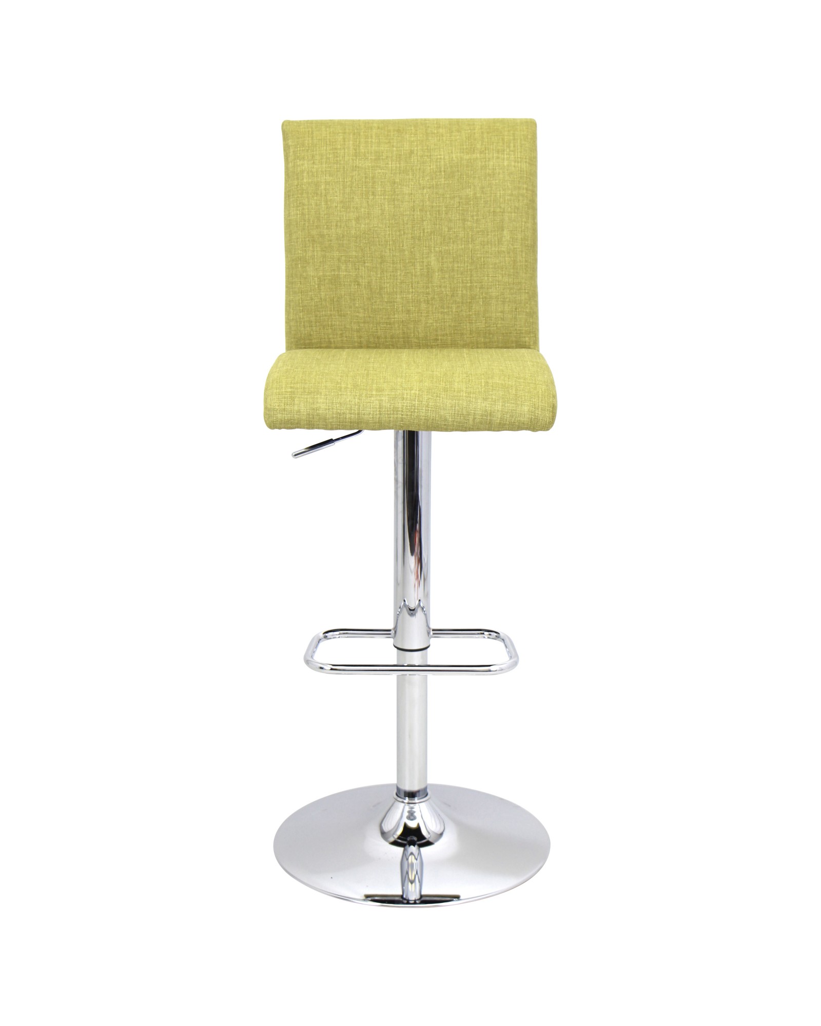 Tintori Contemporary Adjustable Barstool with Swivel in Green