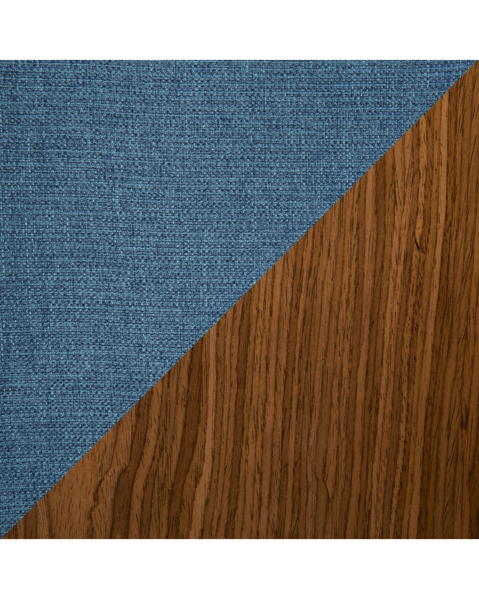 Serena Mid-Century Modern Barstool in Walnut and Blue