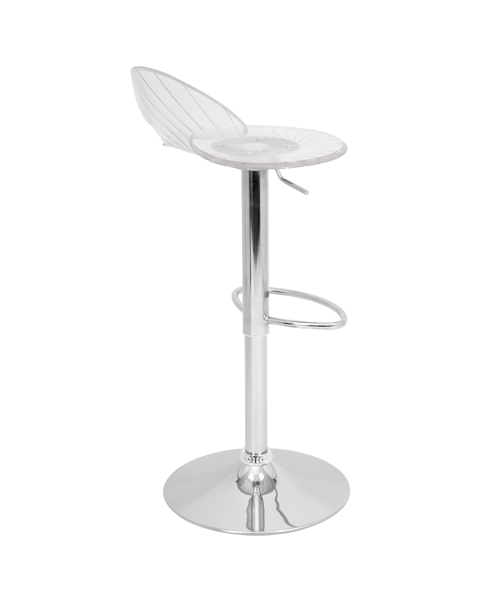 Spyra Contemporary Light Up and Height Adjustable Bar Stool in Multi