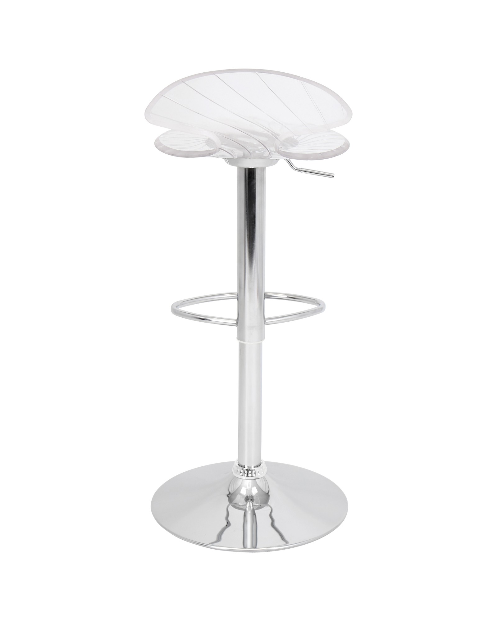 Spyra Contemporary Light Up and Height Adjustable Bar Stool in Multi