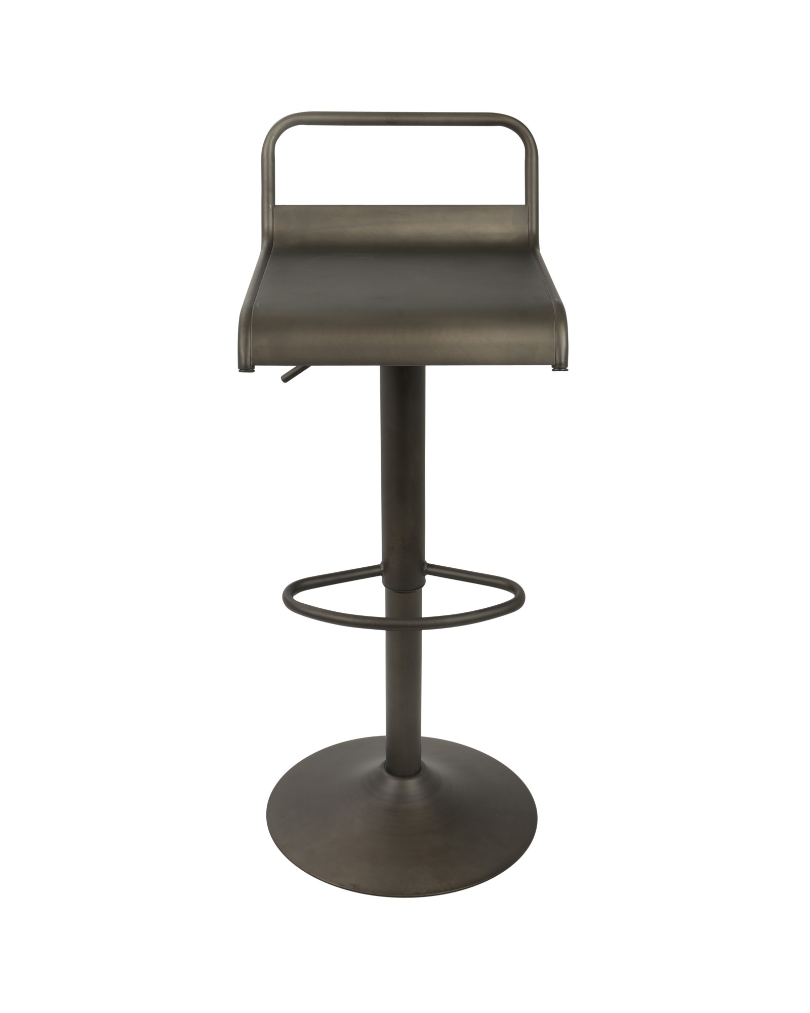 Emery Industrial Adjustable Barstool with Swivel in Antique