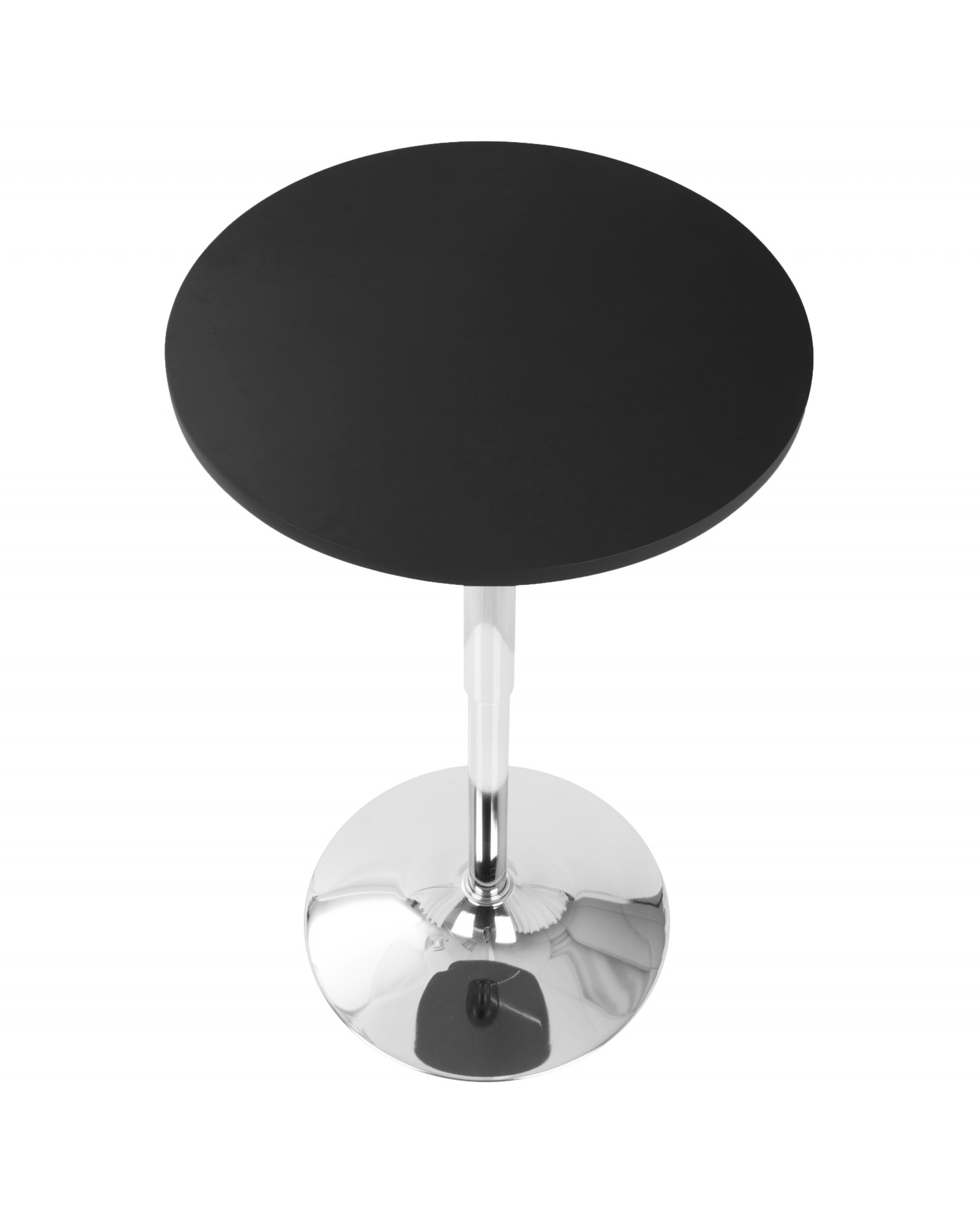 Adjustable Contemporary Bar Table in Black
