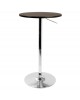 Adjustable Contemporary Bar Table in Brown