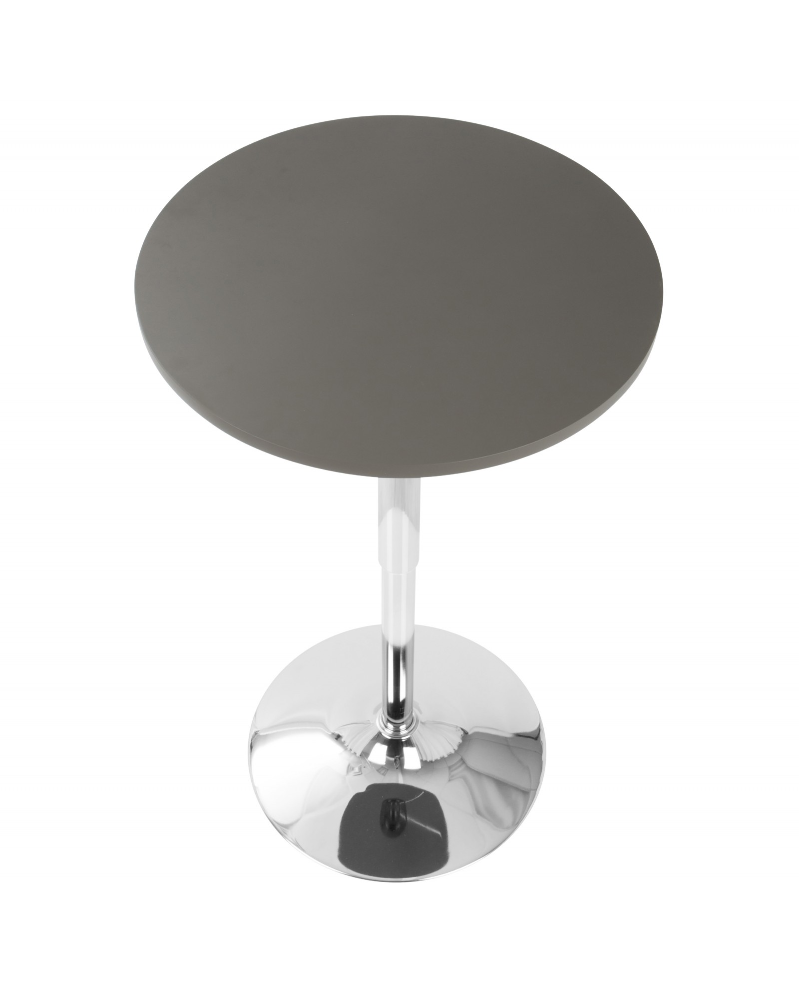 Adjustable Contemporary Bar Table in Grey