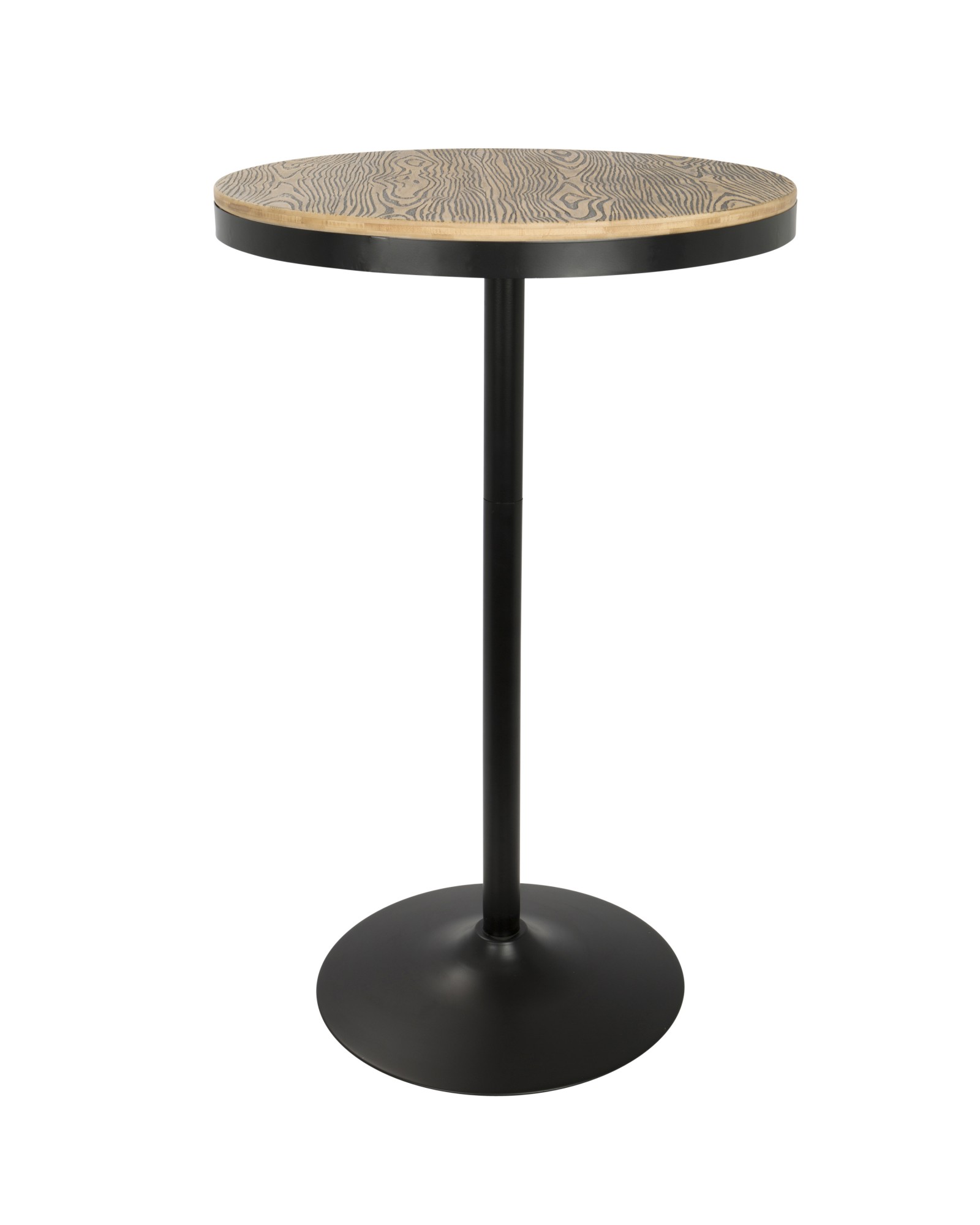 Dakota Industrial Adjustable Bar / Dinette Table in Black