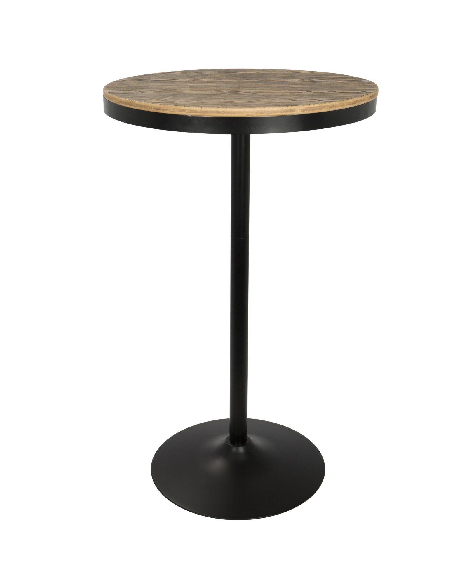 Dakota Industrial Adjustable Bar / Dinette Table in Black