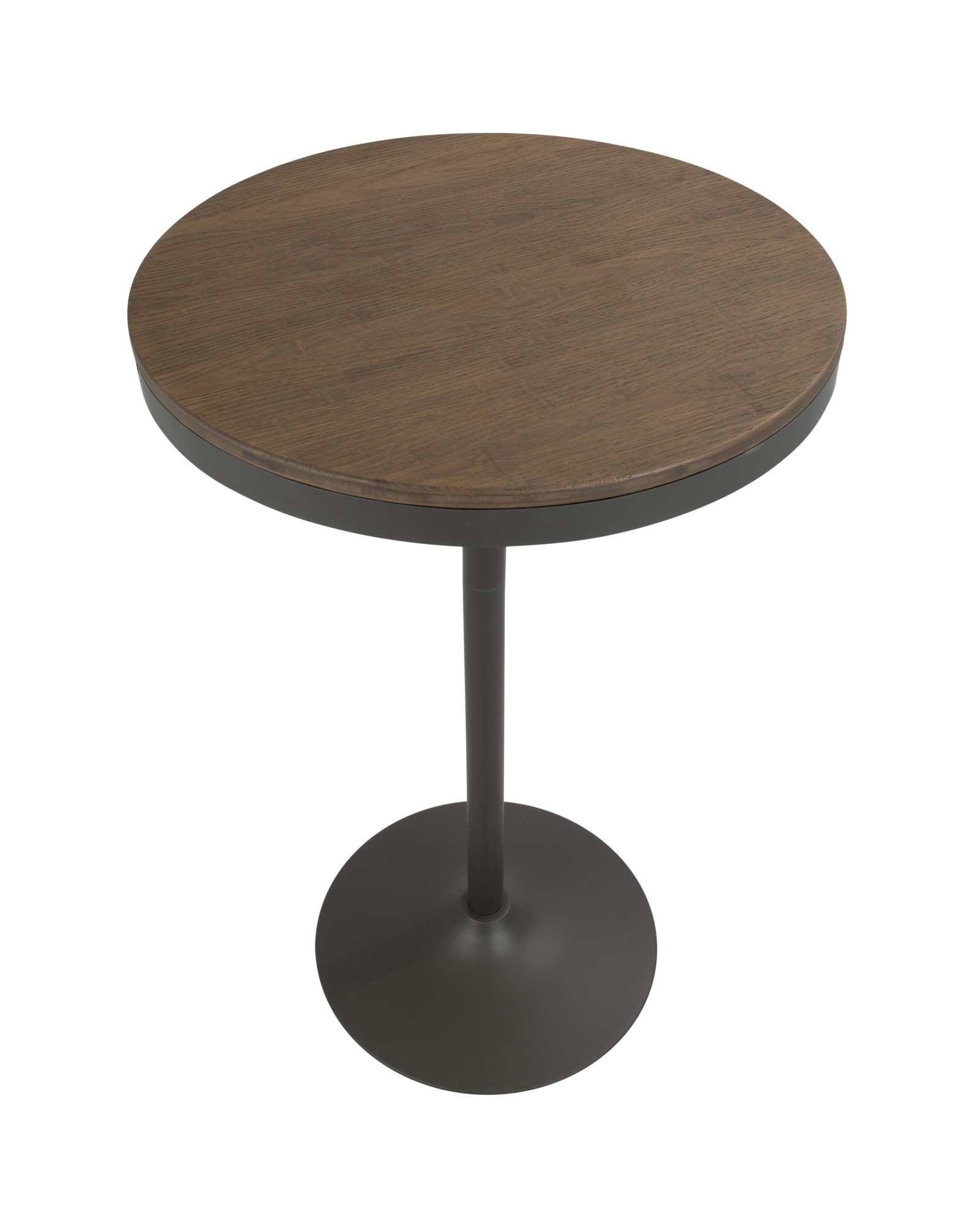 Dakota Industrial Adjustable Bar / Dinette Table in Grey and Brown