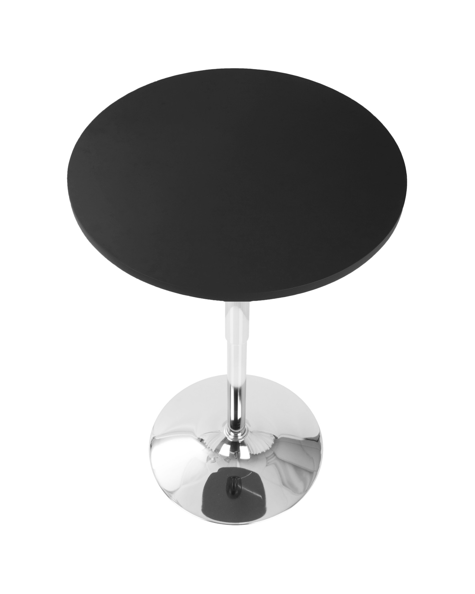 Elia Contemporary Adjustable Bar Table in Black