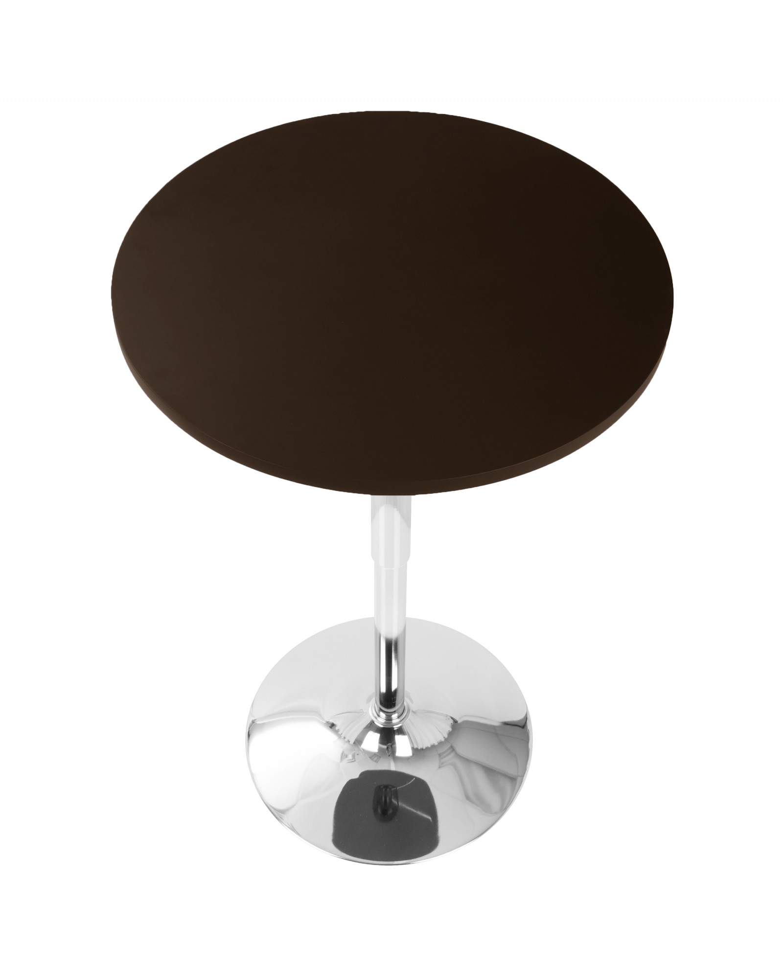 Elia Contemporary Adjustable Bar Table in Brown