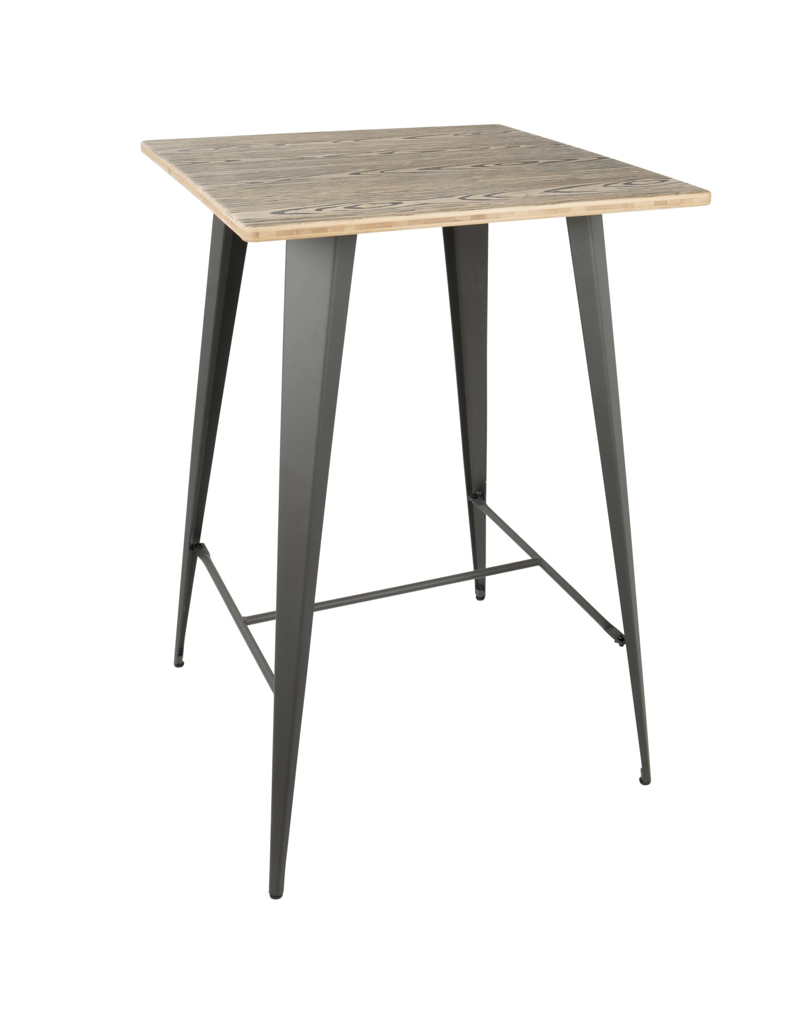 Oregon Industrial Table in Grey and Brown LumiSource