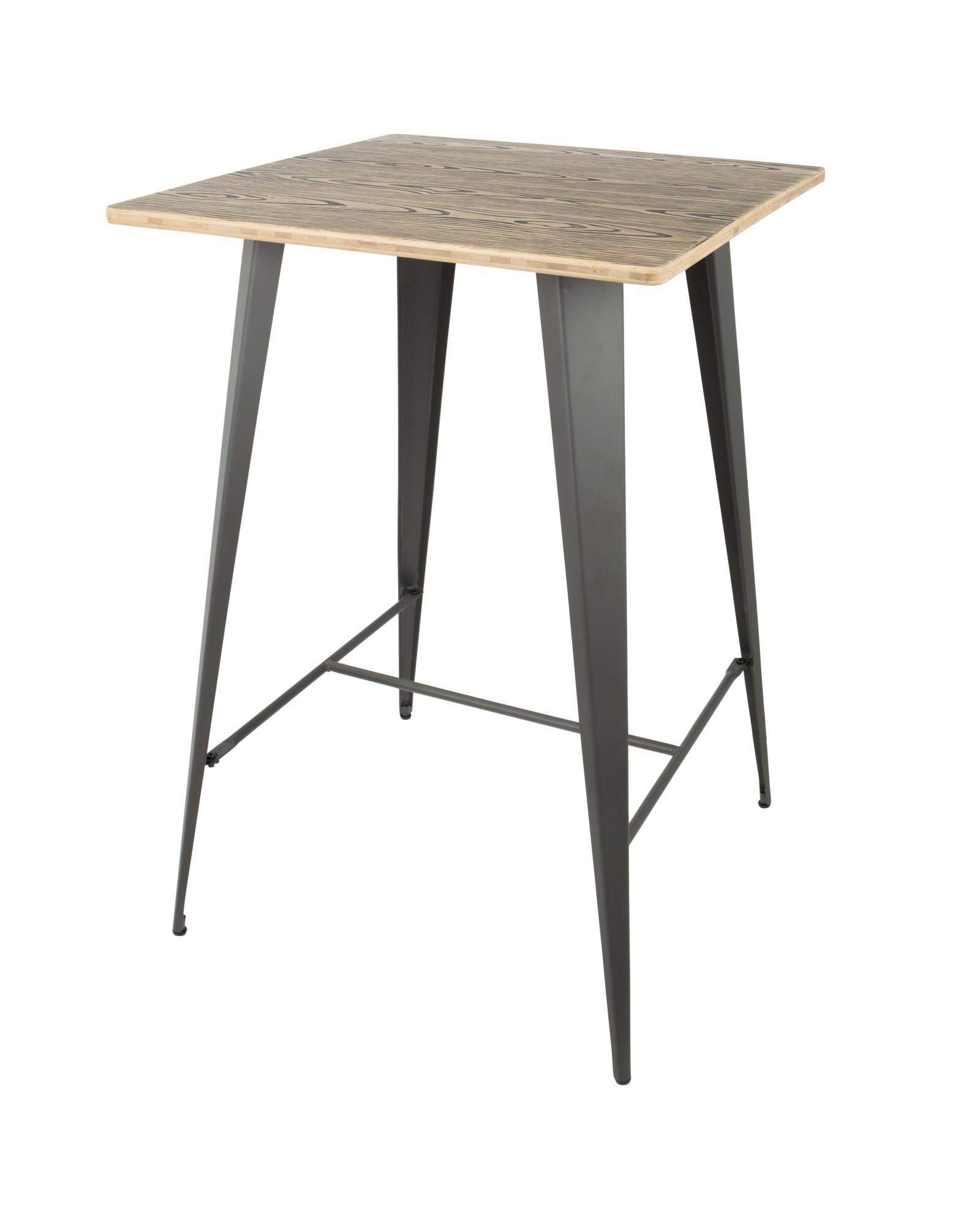 Oregon Industrial Table in Grey and Brown LumiSource