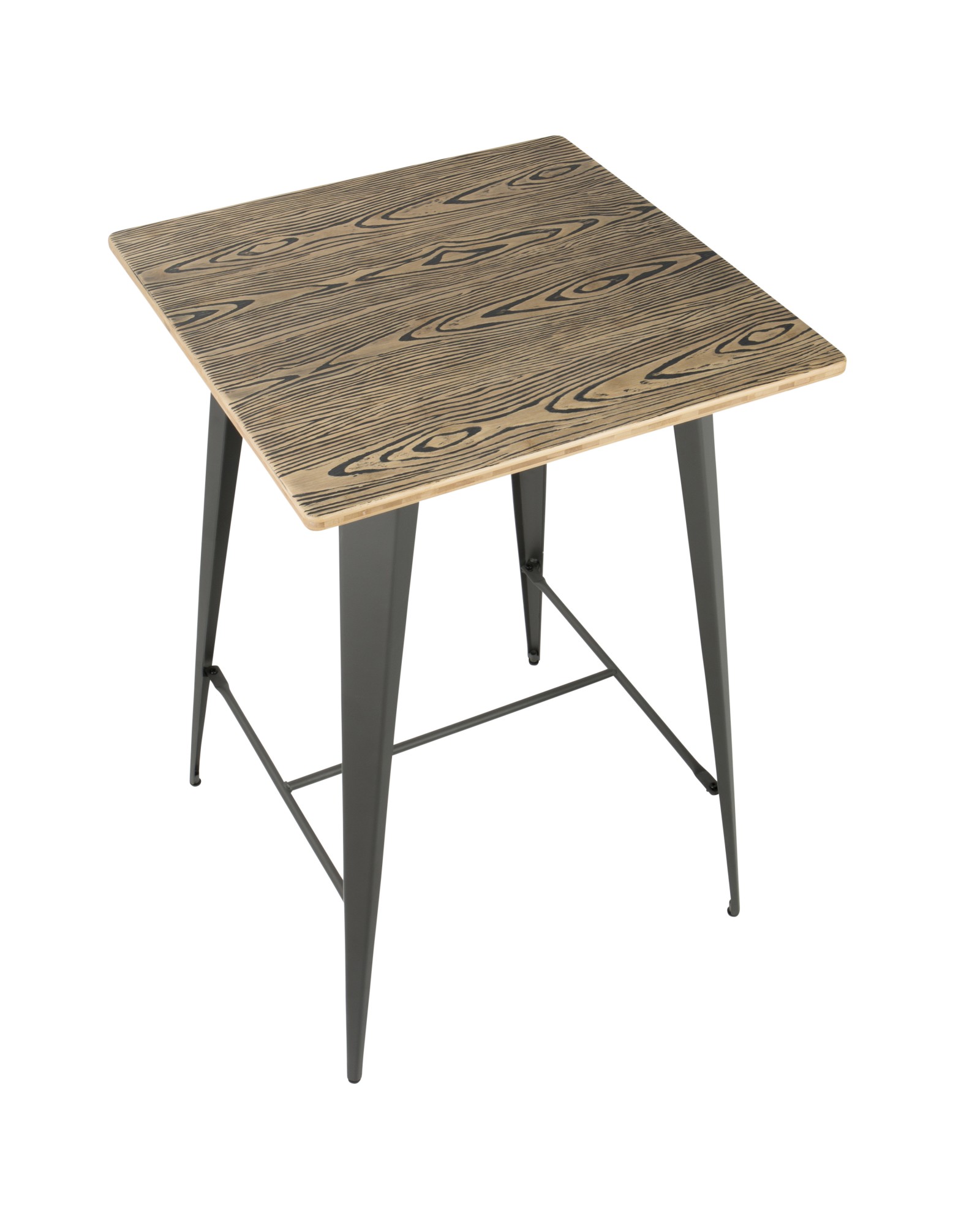 Oregon Industrial Table in Grey and Brown LumiSource