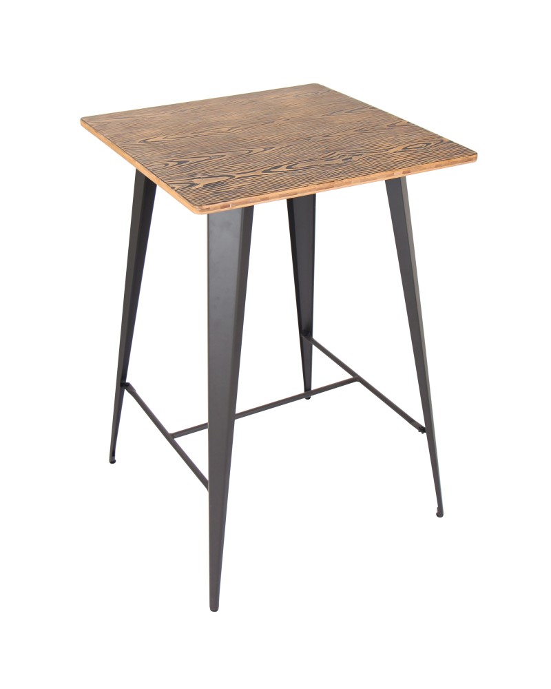 Oregon Industrial Table in Grey and Brown LumiSource