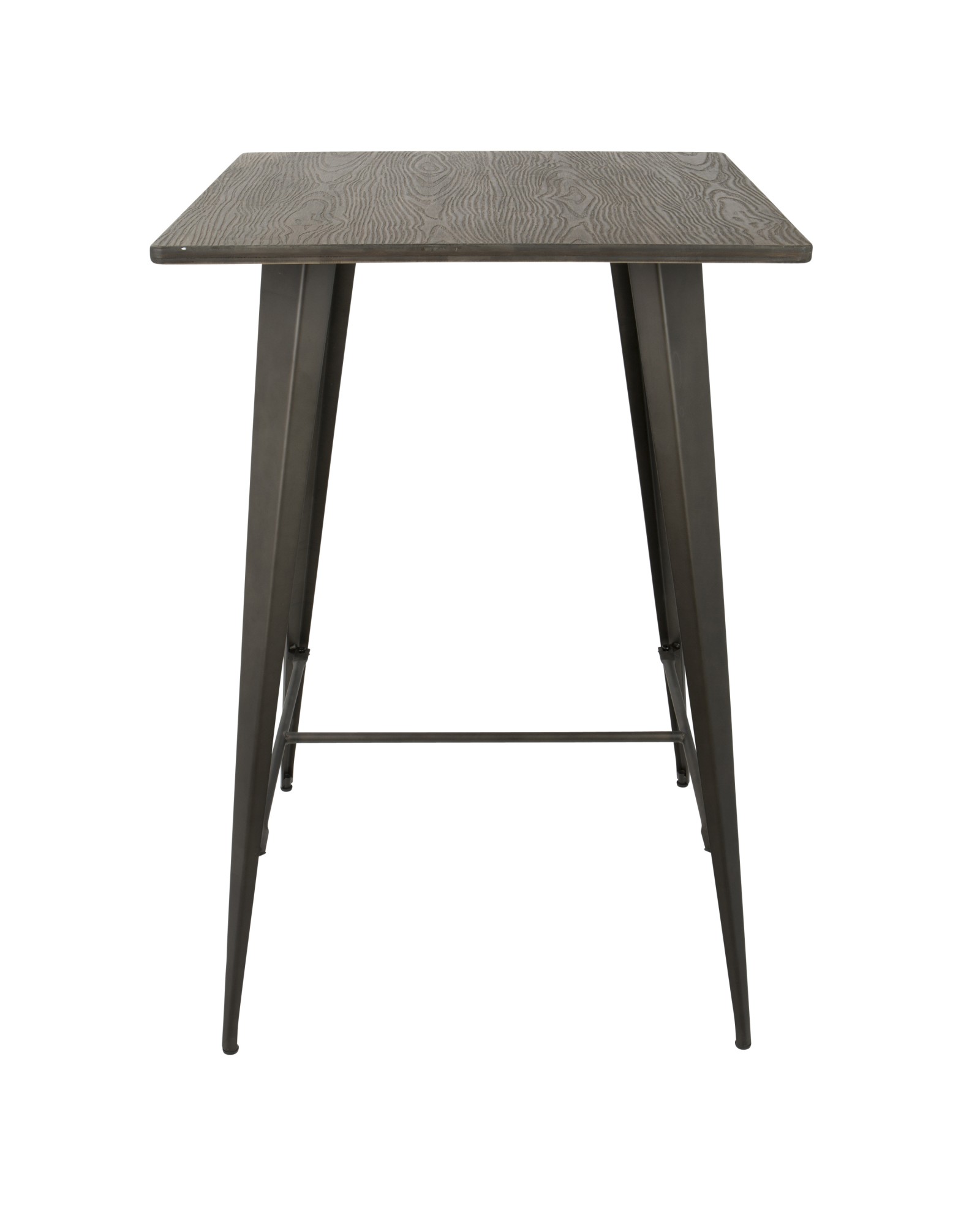 Oregon Industrial Table in Antique and Espresso LumiSource