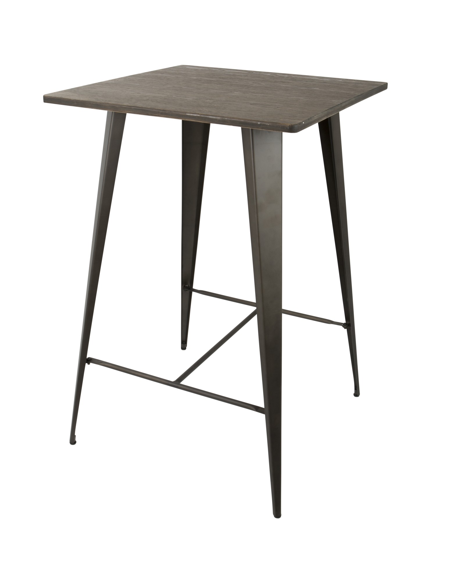 Oregon Industrial Table in Antique and Espresso LumiSource